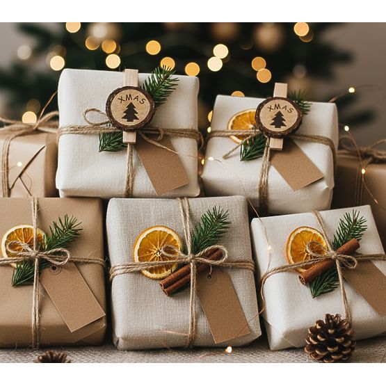 WOODEN PEGS 8 PCS TREES KL-21X11