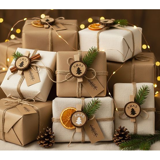 WOODEN PEGS 8 PCS TREES KL-21X11