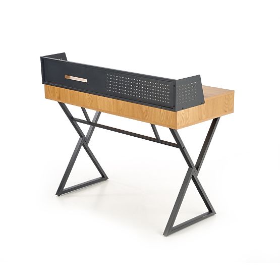 Writing Desk B43 - Golden Oak / Black