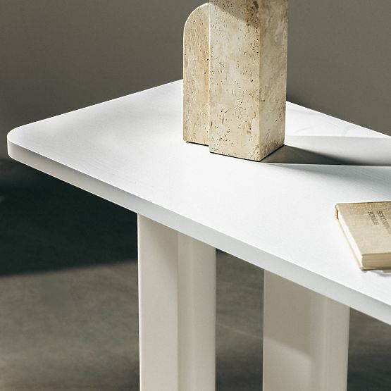 Writing Desk/Console Lichi 120 cm, White, Arches