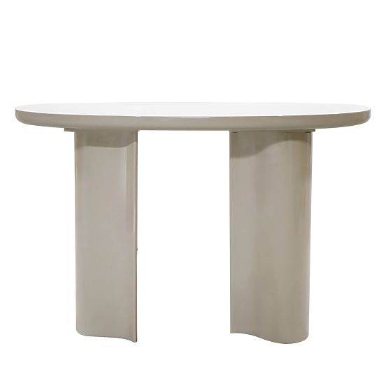 Writing Desk/Console Puro 120 cm, Light Beige, Glossy