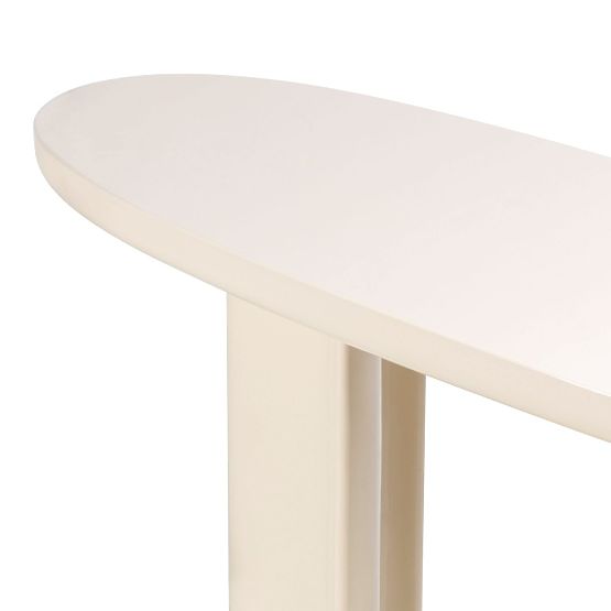 Writing Desk/Console Puro 120 cm, Light Beige, Glossy