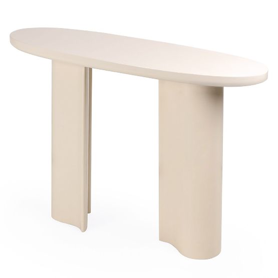 Writing Desk/Console Puro 120 cm, Light Beige, Glossy