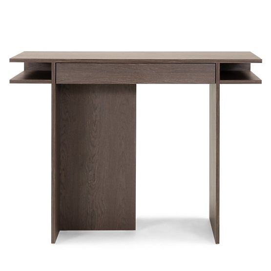 Writing Desk/Console with Drawer Kanso, Baltic Storm Oak