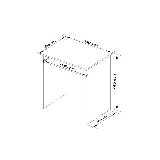 WRITING DESK STAR PK OAK SONOMA