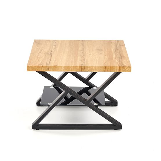 XENA KWADRAT Coffee Table Black / Natural (2p=1pc)