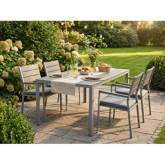 ZENON 150x90 cm Aluminum Garden Table