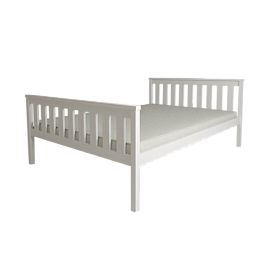 Wooden Bed Aga 200 x 90 cm - White