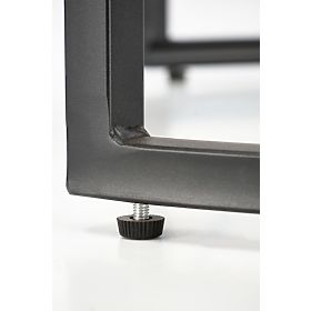 ALEXANDRA Set of 2 Tables, Black Marble / Black, Halmar