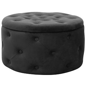 ALIA BLACK POUF