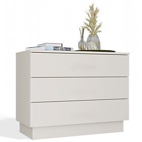 AMBER 3S Chest of Drawers 3 Drawers for Bedroom Living Room CASHMERE Beige
