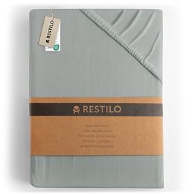 Amber Fitted Sheet in Gray, Classic Style, Jersey Material 200-220x200 DecoKing