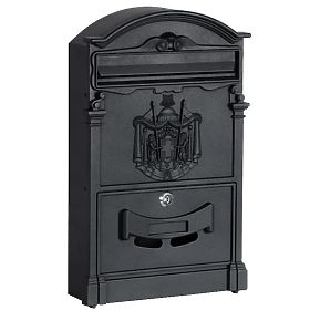 Amund Black Mailbox for Letters