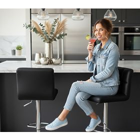 Arako Black Bar Stool