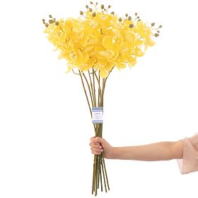 Artificial Flower FALENI Yellow Color Modern Style AmeliaHome