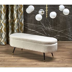 AVEIRO Bench with Storage, Cream