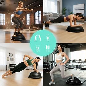 Balance Platform with Expanders Half-Sphere Balance Trainer + Pump ModernHome