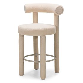 Bar Stool Pedro 2.0, Beige, Boucle, lectus