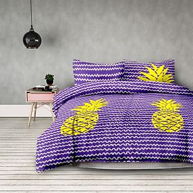 BASIC Bedding - AMELIAHOME Purple Color Printed Design Modern Style 155x220*2+80x80