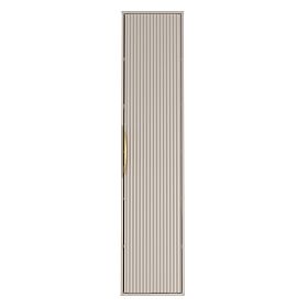 Avila Bathroom Cabinet Column, Ribbed, Gold Handle, Cashmere
