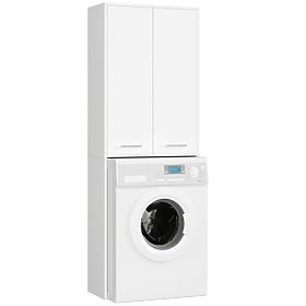 BATHROOM CABINET FIN 180 COLUMN WASHING MACHINE FULL 2D - WHITE