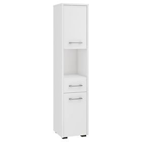 BATHROOM CABINET FIN COLUMN 30 2D 1SZ 1W 140cm PK WHITE