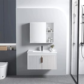 Bathroom Furniture Set with Sink Astor 60 cm White, Rea