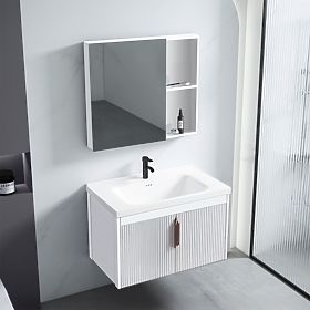 Bathroom Furniture Set with Sink Astor 60 cm White, Rea