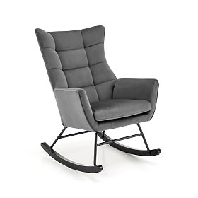BAZALTO Rocking Chair Grey (1p=1pc), Halmar
