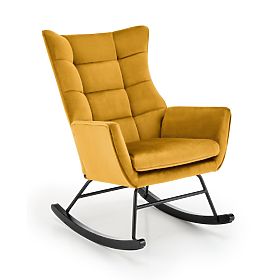 BAZALTO Rocking Chair Mustard (1p=1pc), Halmar