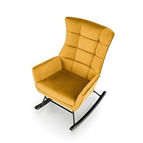 BAZALTO Rocking Chair Mustard (1p=1pc), Halmar