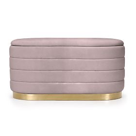 BELLA POUF IN MUTED PINK