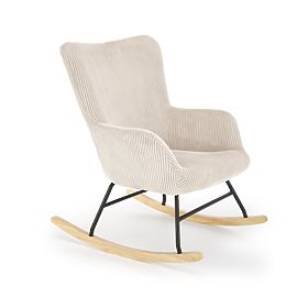 BELMIRO Relaxation Chair with Rocking Function, Cream (1p=1pc), Halmar
