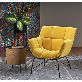 BELTON Yellow Relaxation Chair (1p=1pc)