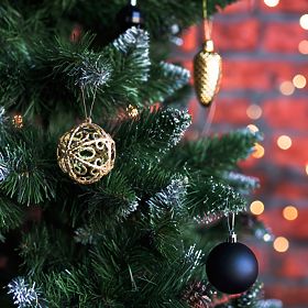 BLACK CHRISTMAS BALLS 100PCS KL-21X04, Tutumi