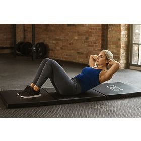 Black Gymnastics Exercise Mat 182x60cm