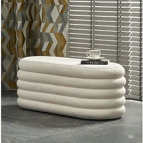 BLISS Bench with Storage, Cream (1p=1pc), Halmar