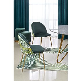 BONELLO Table, Top - Gray Marble, Legs - Gold (2p=1pc)