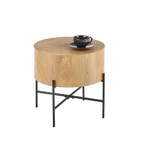 BROOKLYN-S Coffee Table Natural Oak/Black (1p=1pc), Halmar