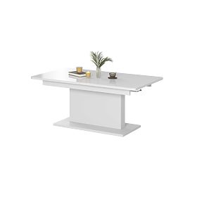 BUSETTI Coffee Table Top: White Matte, Legs: White Matte (2p=1pc)