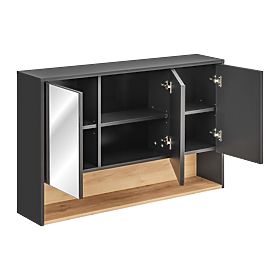 Cabinet with Mirror 120cm 3 Doors