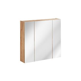Cabinet with Mirror 80 cm 3 Doors