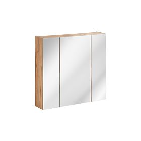 Cabinet with Mirror 80 cm 3 Doors