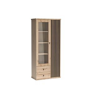 CALI Display Cabinet with Slats C2 Artisan, Halmar