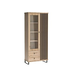 CALI Display Cabinet with Slats C2 Artisan, Halmar
