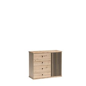 CALI Dresser with Drawers, C5 Artisan Slats, Halmar