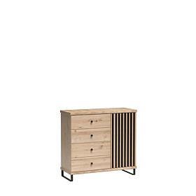 CALI Dresser with Drawers, C5 Artisan Slats, Halmar