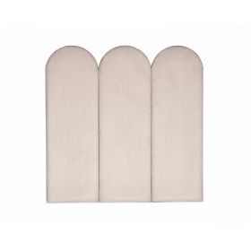 Upholstered Panel Oblouček - Beige, MIRAS