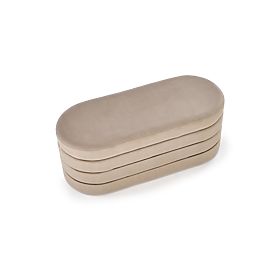 CALPI bench with storage space, beige (1p=1pc), Halmar