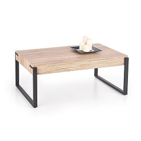 CAPRI Coffee Table Oak San Remo / Black (1p=1pc), Halmar
